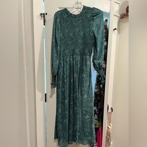 Madewell maxi with smocking, size medium, EUC